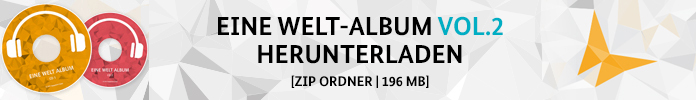 Das EINE WELT-Album Vol. 2 hier downloaden. [ZIP ORDNER | 196 MB] .