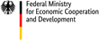 Logo - Federal Ministry for Economic Cooperation and Development with link to external website